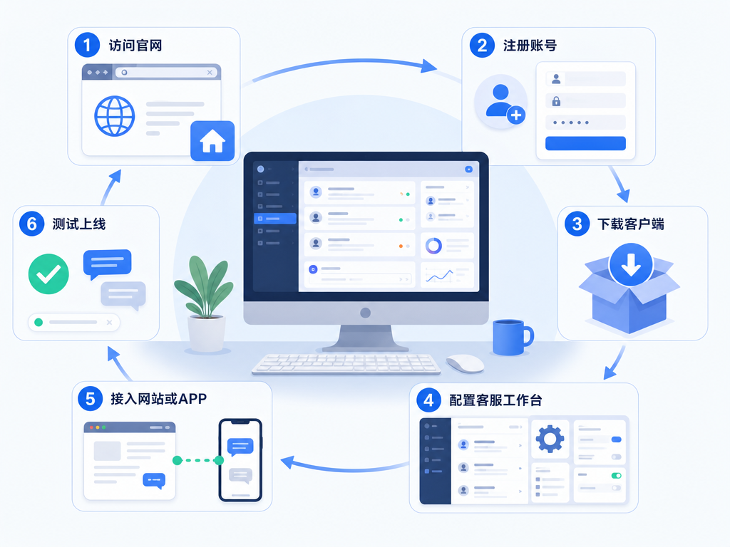 美洽客服官网下载全流程指南：从注册到正式上线